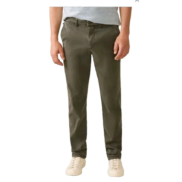 Faherty Pants Men's 30 Coastline Chino 30x30 Tailored Organic Cotton Green - Picture 1 of 13